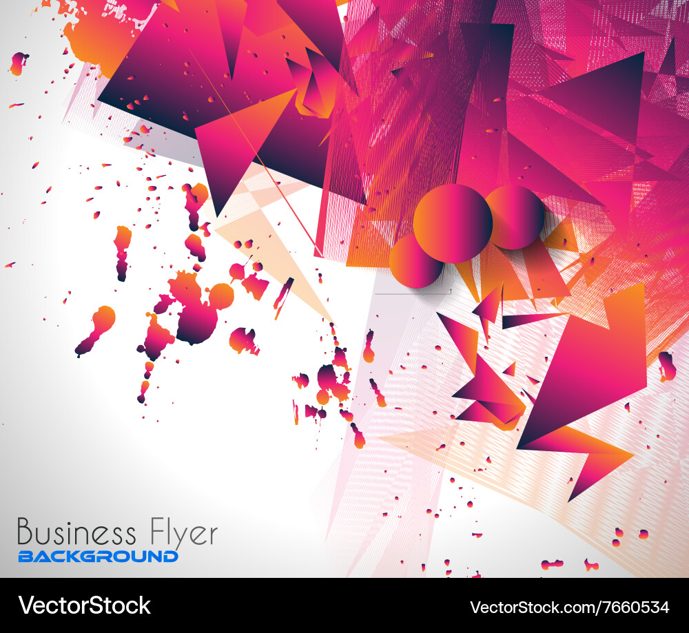 Abstract background with shapes explosion vector image