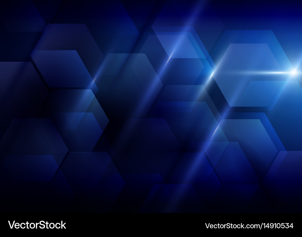 Abstract Technology Hexagon Background vector image