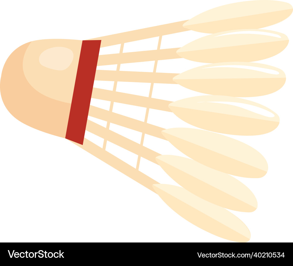 Cartoon Badminton Shuttlecock Kit Vector Image