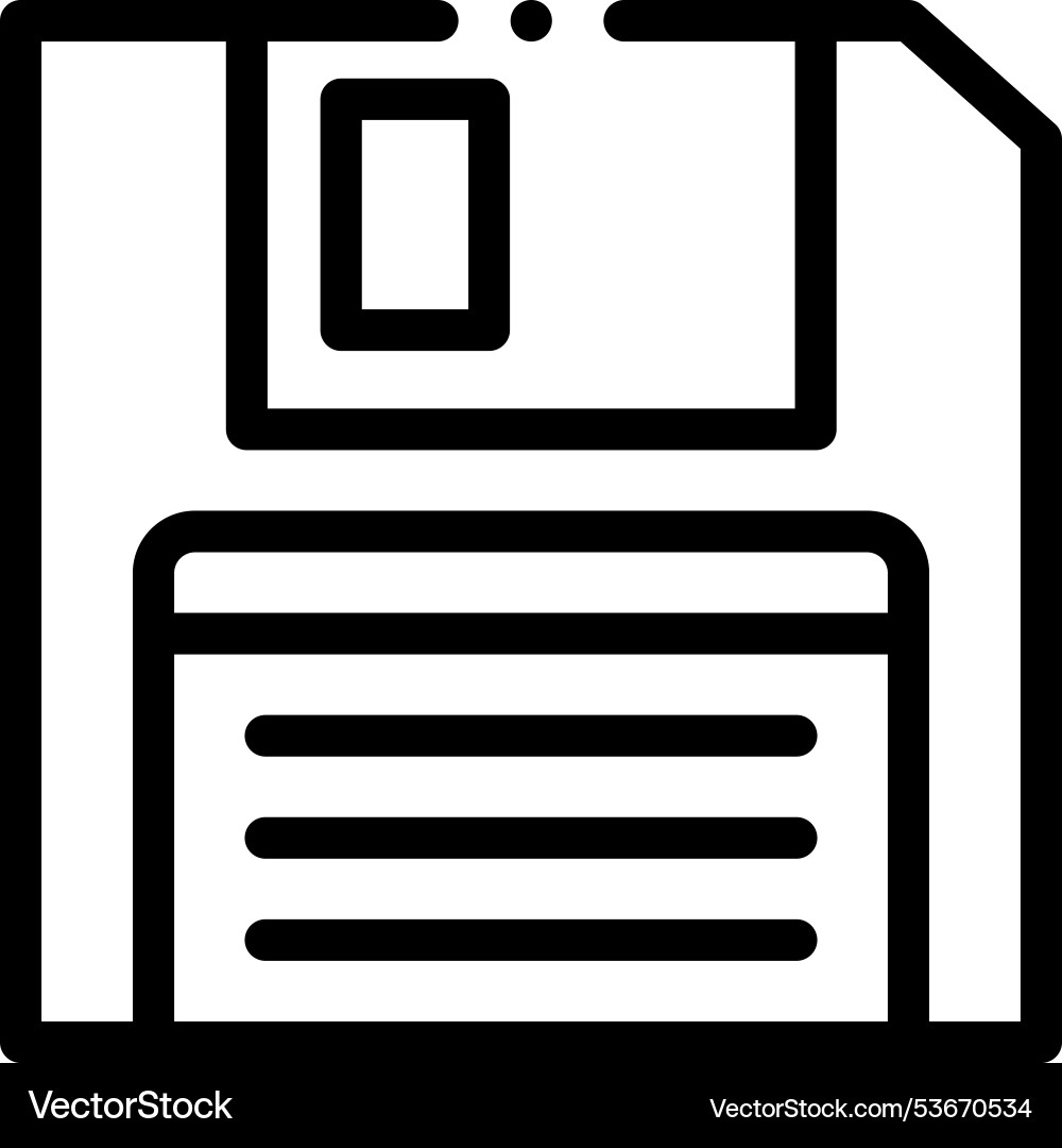 Flops icon thin linear style design isolated Flops icon thin linear style design isolated Vector Image