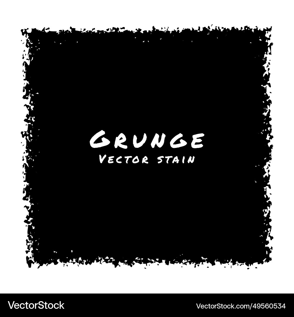 Grunge Square Frame Texture Vector Image