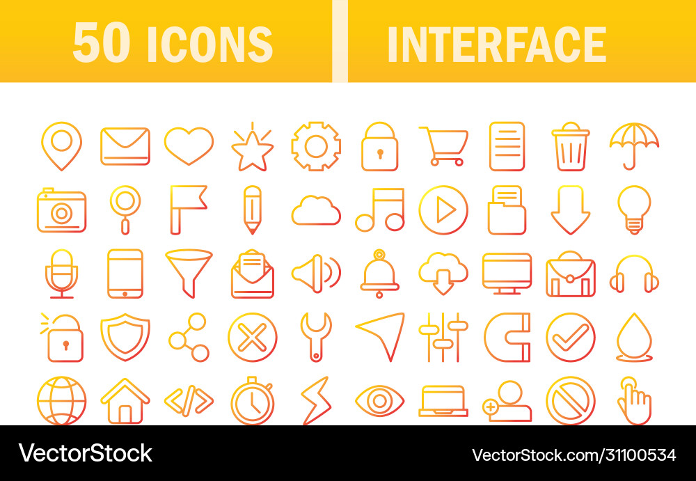 Interface internet web technology digital icons Interface internet web technology digital icons vector image