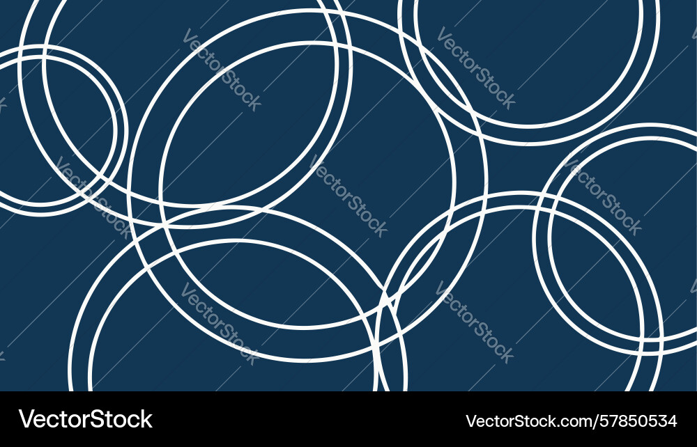 Overlapping blue circles abstract fluid pattern Vector Image