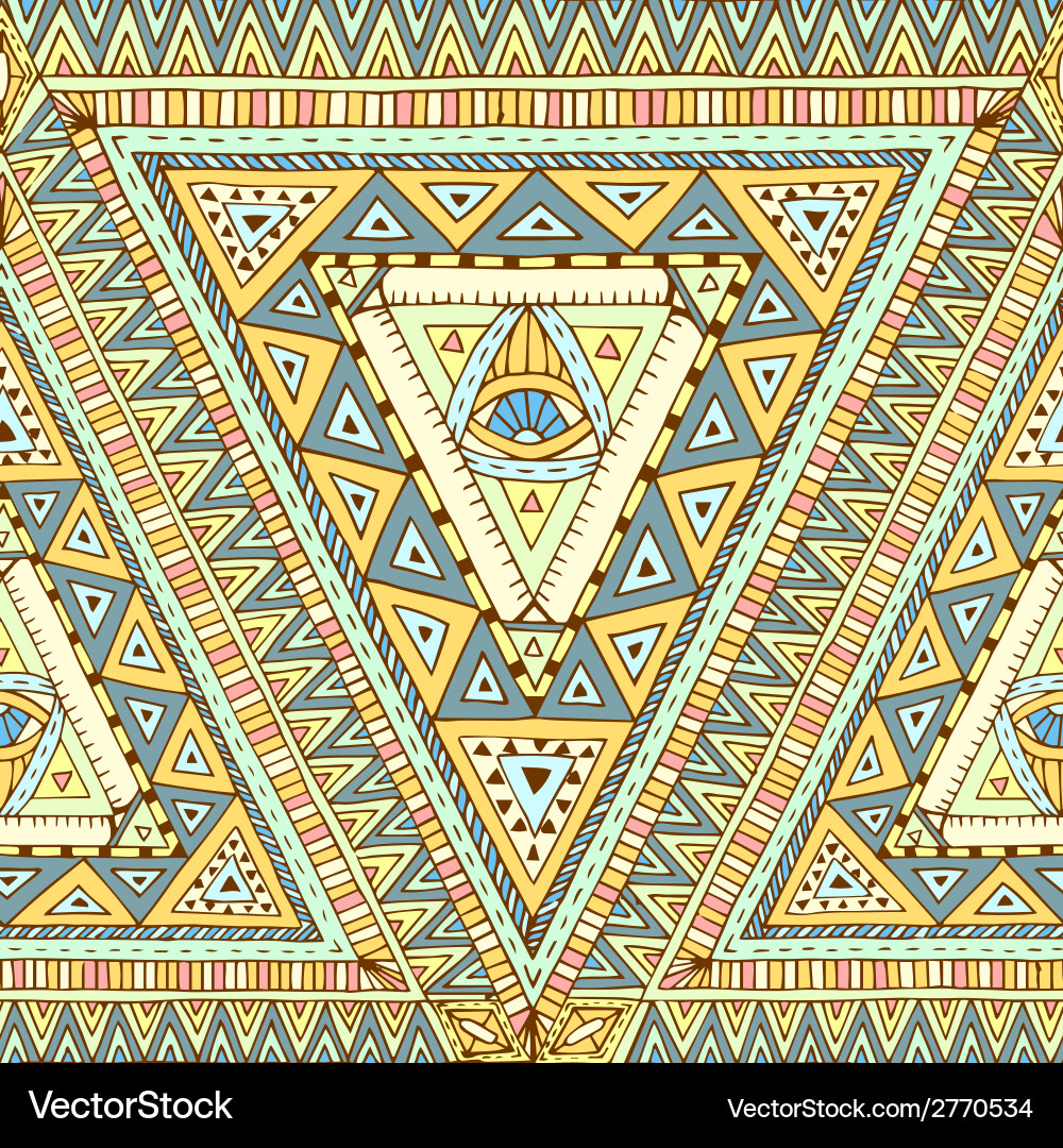 Seamless pattern with geometric elements vector image