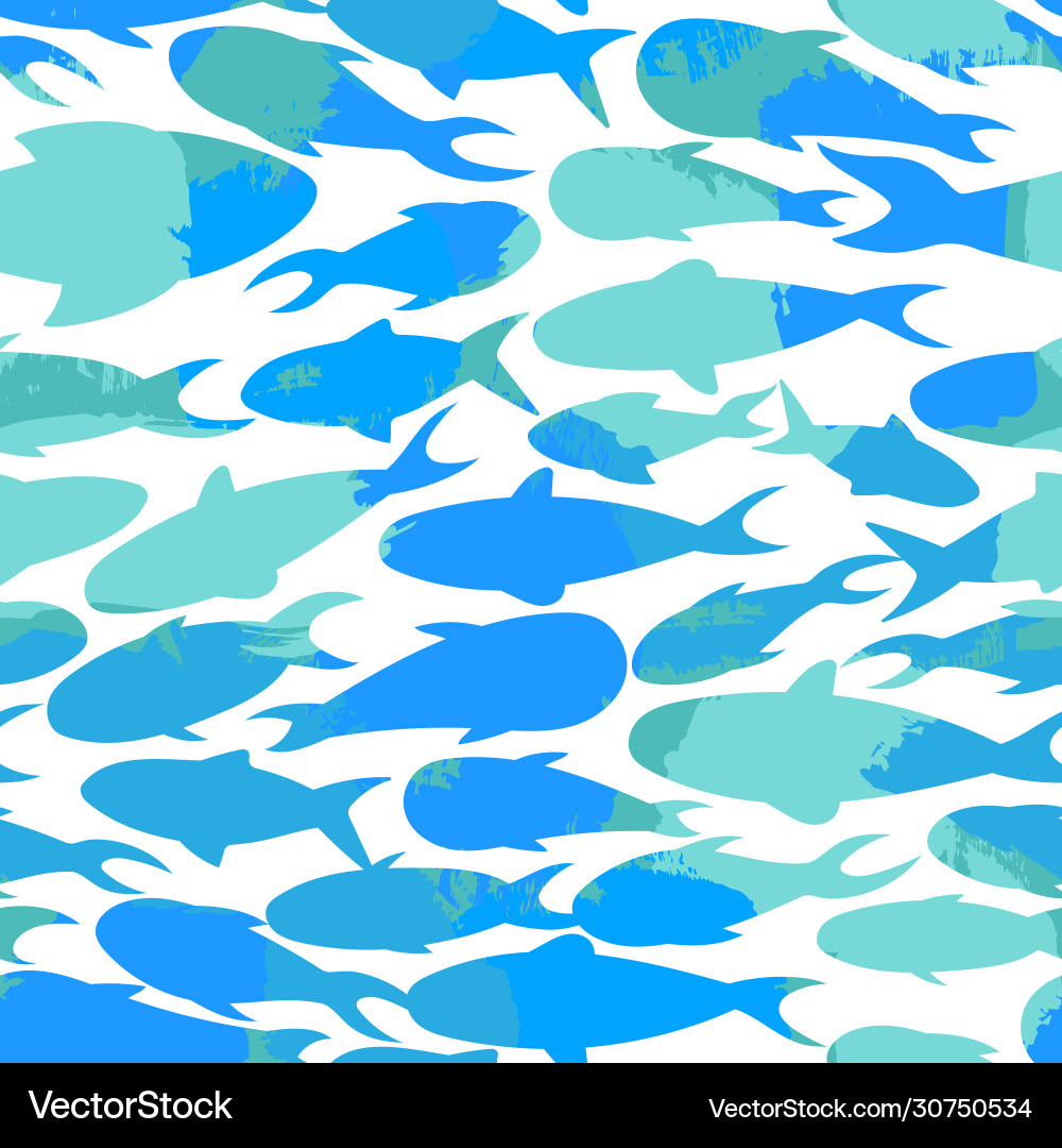 Textur Fischsilhouetten Textur Fischsilhouetten vektorbild