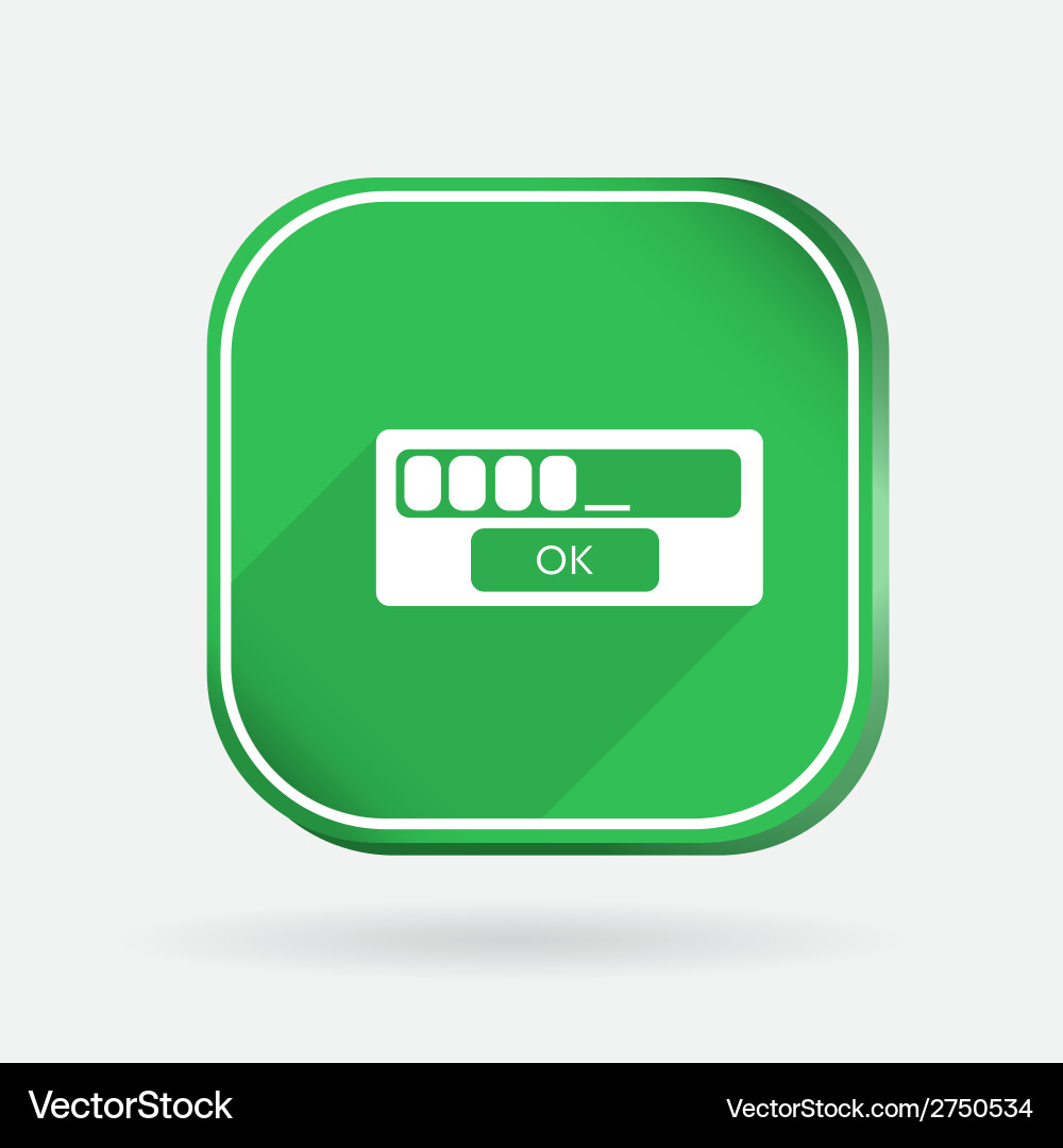 Web-interface color square icon Vector Image