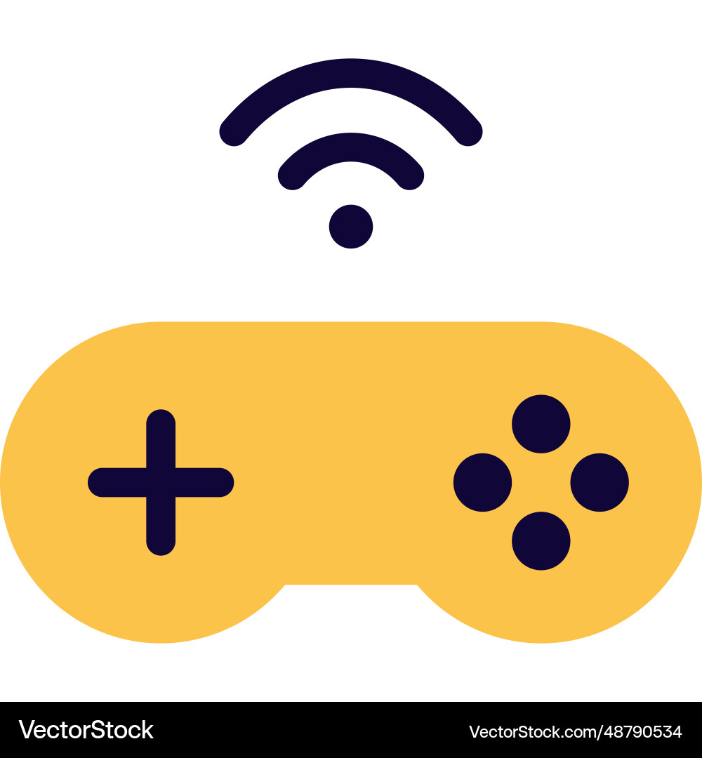 Wireless console or controller device for gaming Wireless console or controller device for gaming vector image
