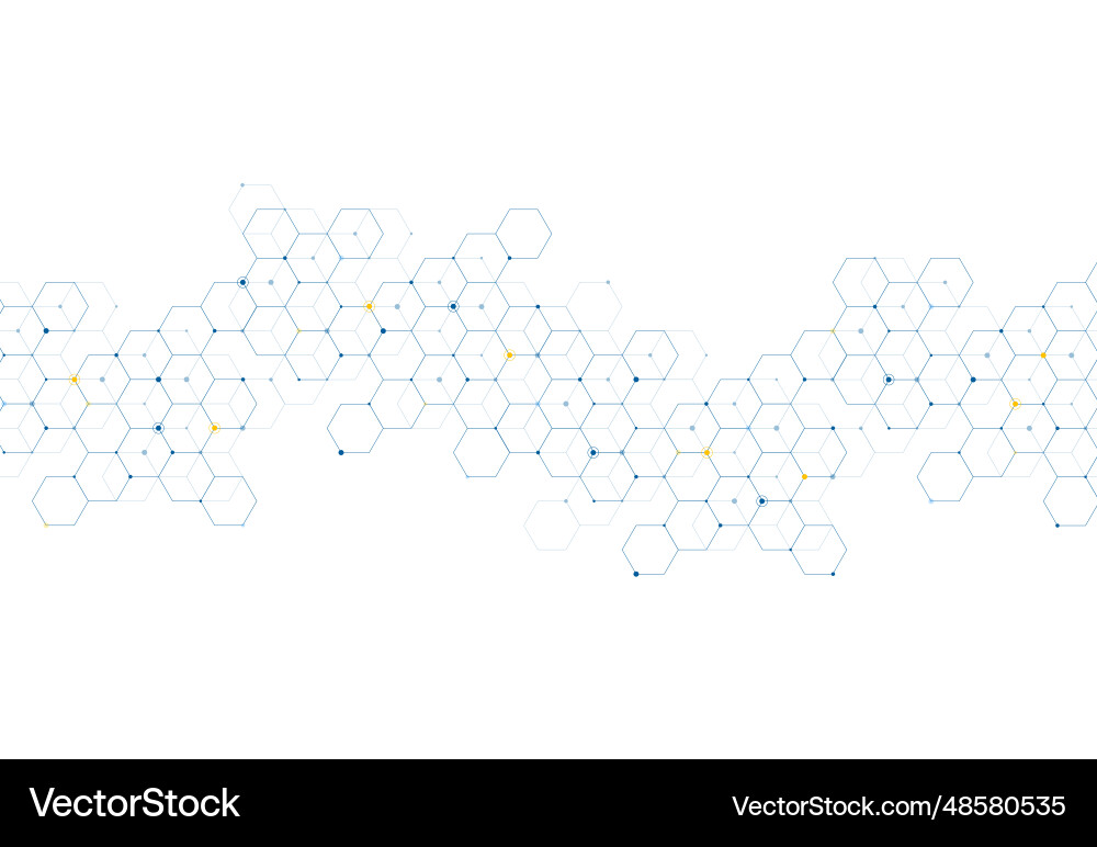 Abstract hexagonal molecular structures Abstract hexagonal molecular structures vector image