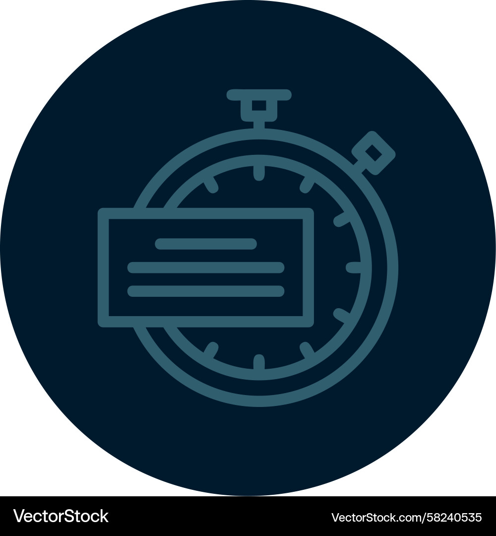 Camera Shutter Time Line Icon Vector Image