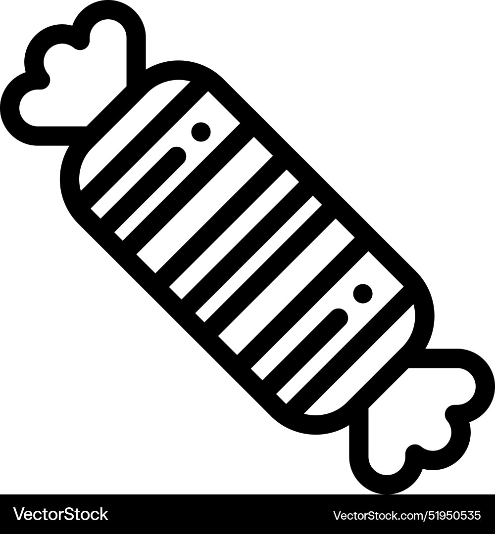 Candy icon thin linear style design isolated Vector Image