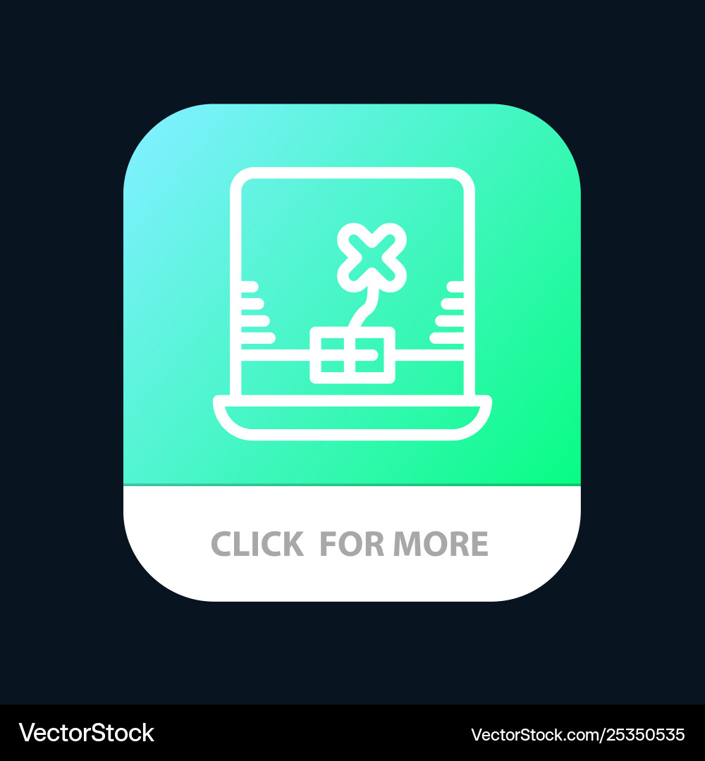 Laptop computer ireland mobile app button android Laptop computer ireland mobile app button android vector image