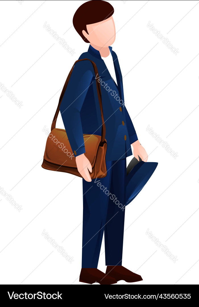 Mailman icon cartoon mail post Mailman icon cartoon mail post vector image
