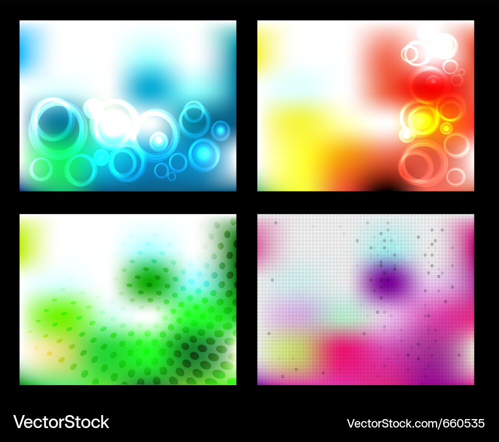 Set abstract background vector image