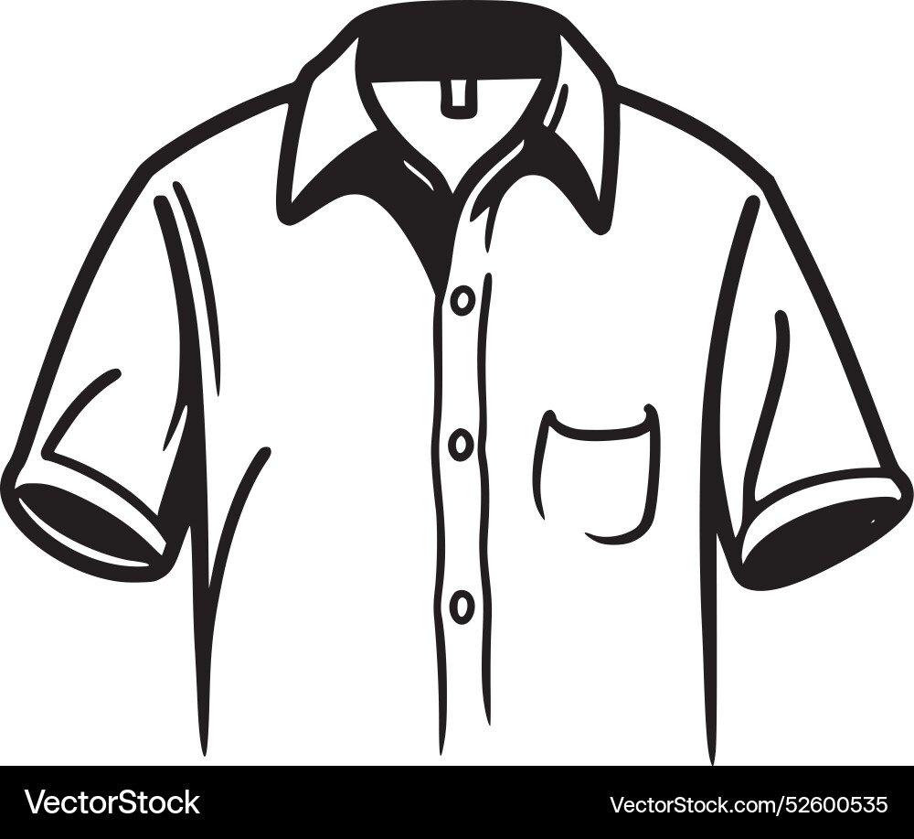 Shirt - minimalistische und einfache Silhouette Shirt - minimalistische und einfache Silhouette vektorbild
