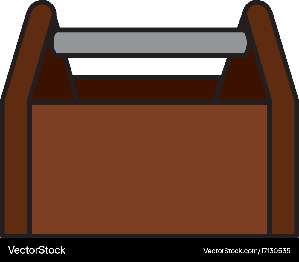 Toolbox construction empty isolated icon vector image