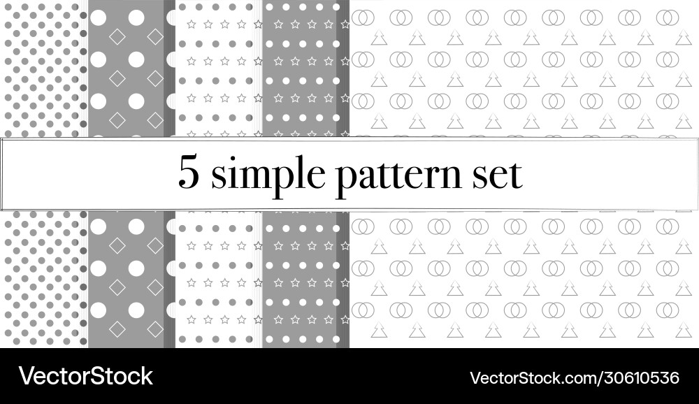 Pattern simple set5 Pattern simple set5 Vector Image