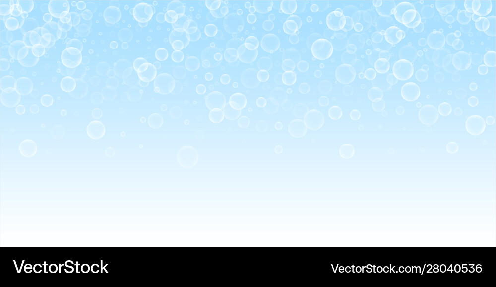 Random soap bubbles abstract background blowing b Vector Image