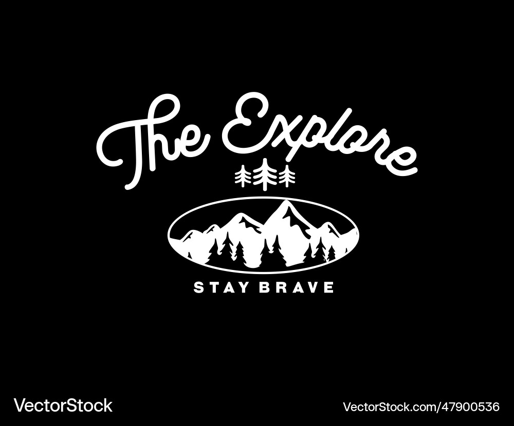 Streetwear Bekleidung die Erkundung Typografie Streetwear Bekleidung die Erkundung Typografie vektorbild