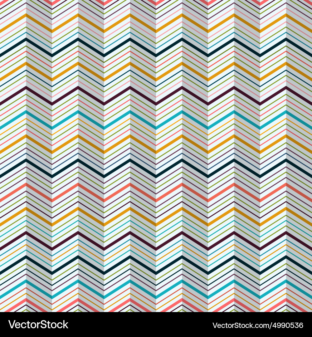 Zigzag seamless pattern vector image