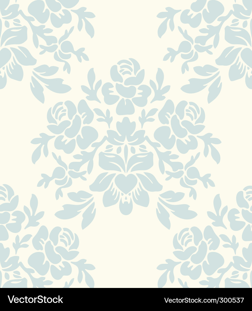 Floral Vintage Seamless Pattern vector image