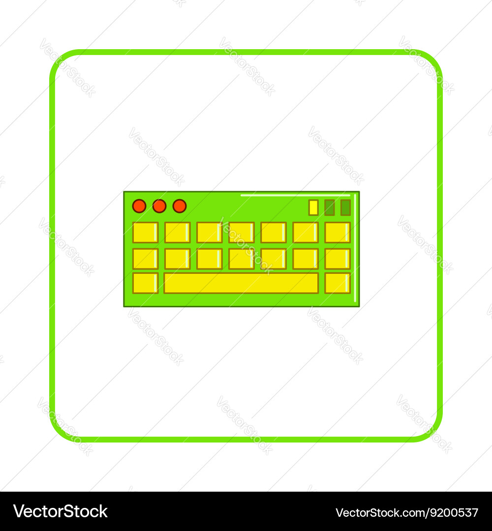 Keyboard icon simple style vector image