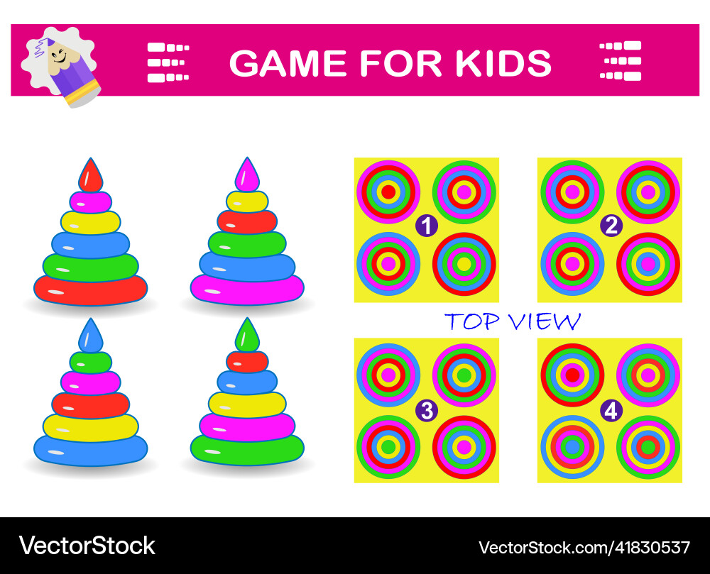 Logical puzzle game vector image