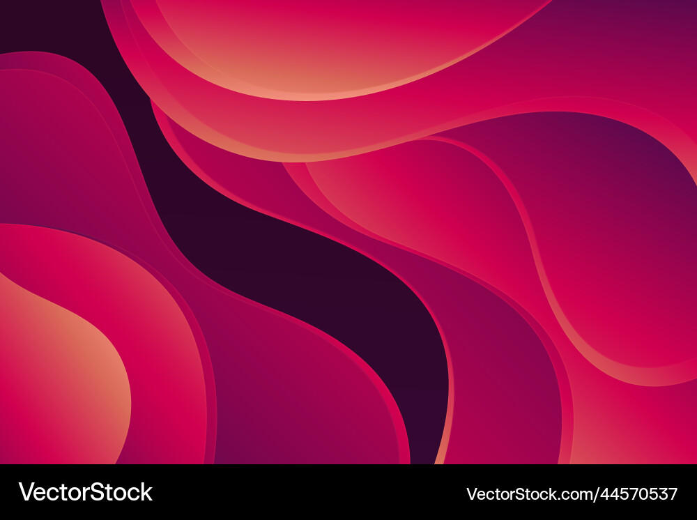 Paper style wavy gradient red background design Paper style wavy gradient red background design vector image