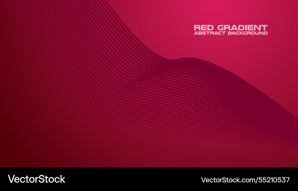 Red gradient with curve line abstract background Red gradient with curve line abstract background vector image