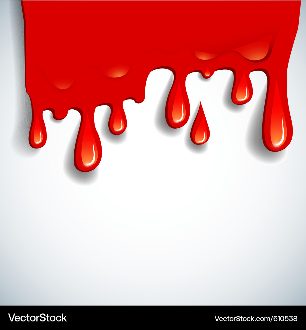 Abstract Blood Drips Background Vector Image