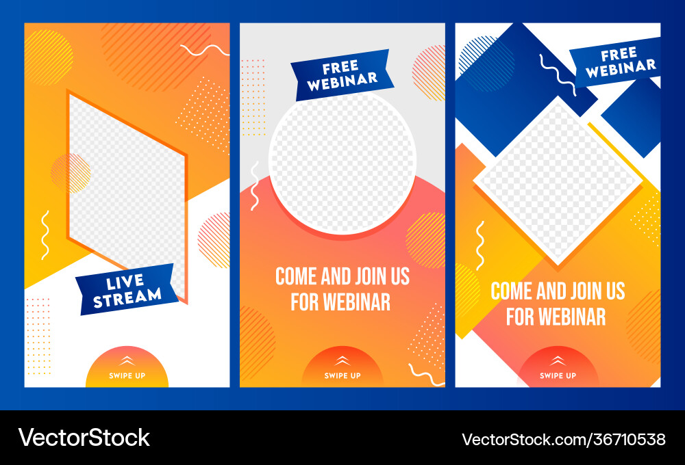 Abstract instagram stories template or flyer Abstract instagram stories template or flyer Vector Image