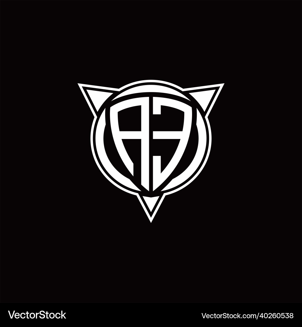 Ae logo monogram isolated with circle shape Vector Image