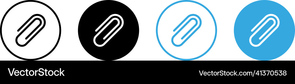 Attached link file icon attachment document vector image