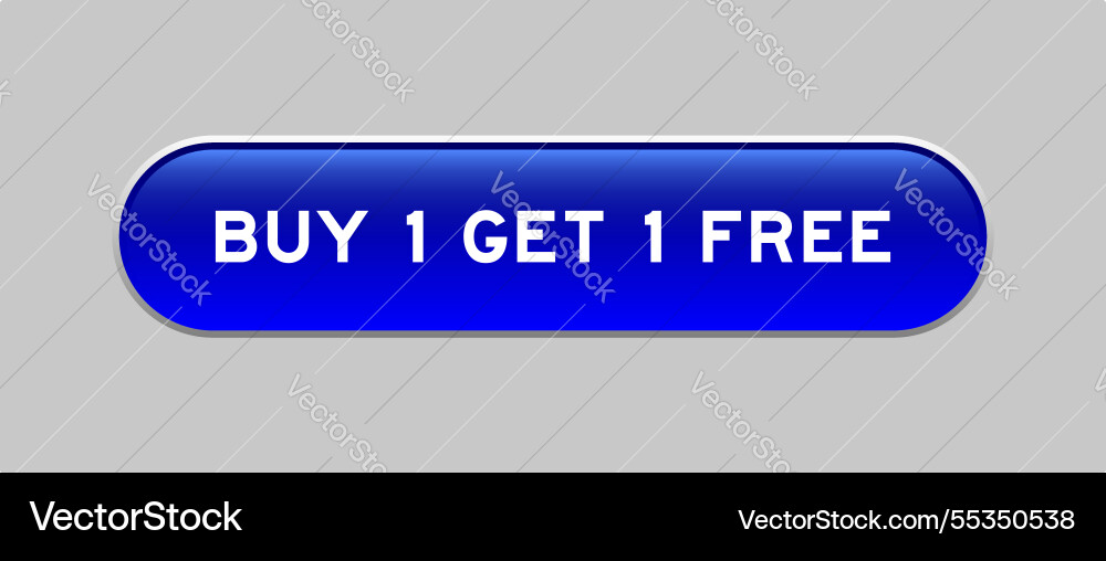 Blue color capsule shape button with word buy 1 Blue color capsule shape button with word buy 1 vector image