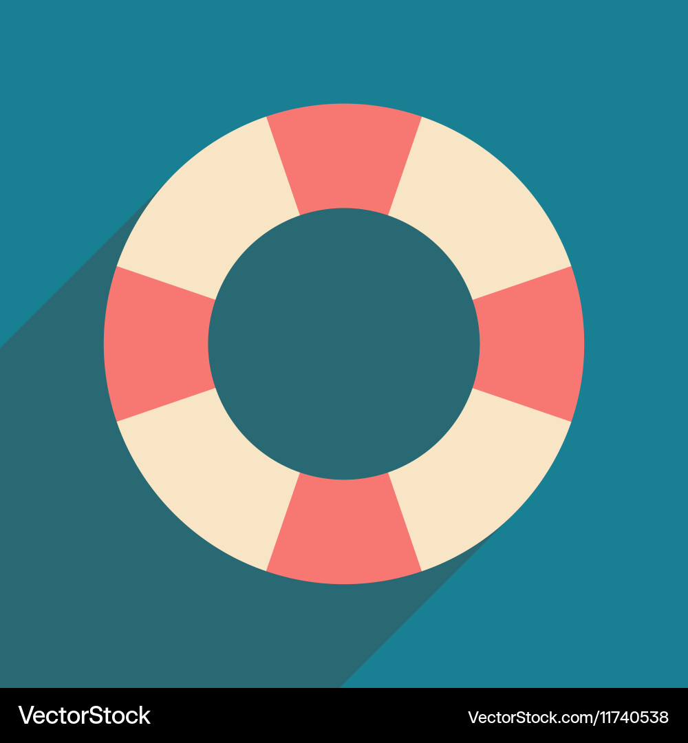 Flat with shadow icon and mobile application Vector Image