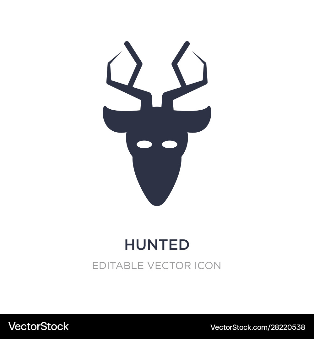 Hunted icon on white background simple element Hunted icon on white background simple element vector image