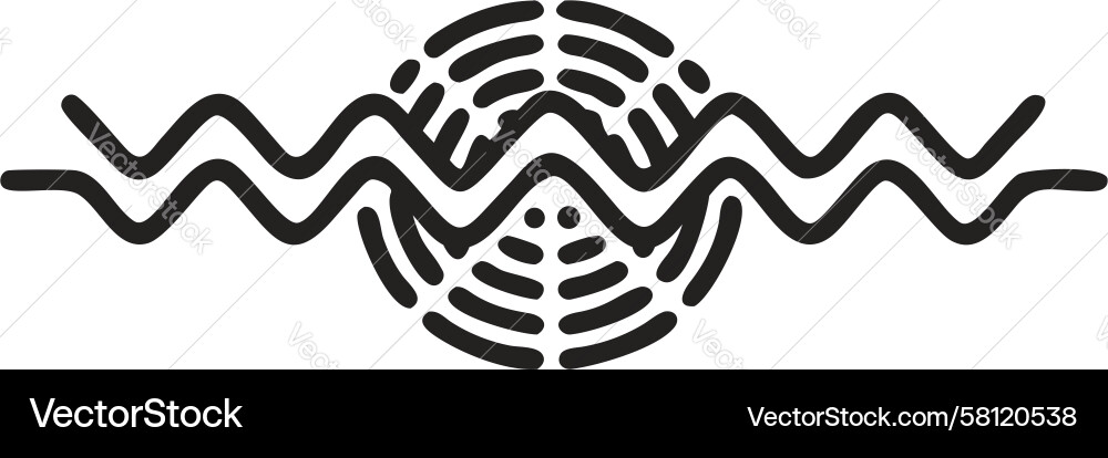 Wavy Line Abstract Pattern Vector Image