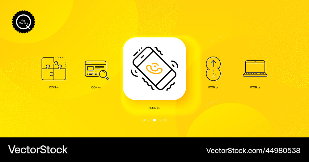 Website search puzzle and call center minimal Website search puzzle and call center minimal vector image