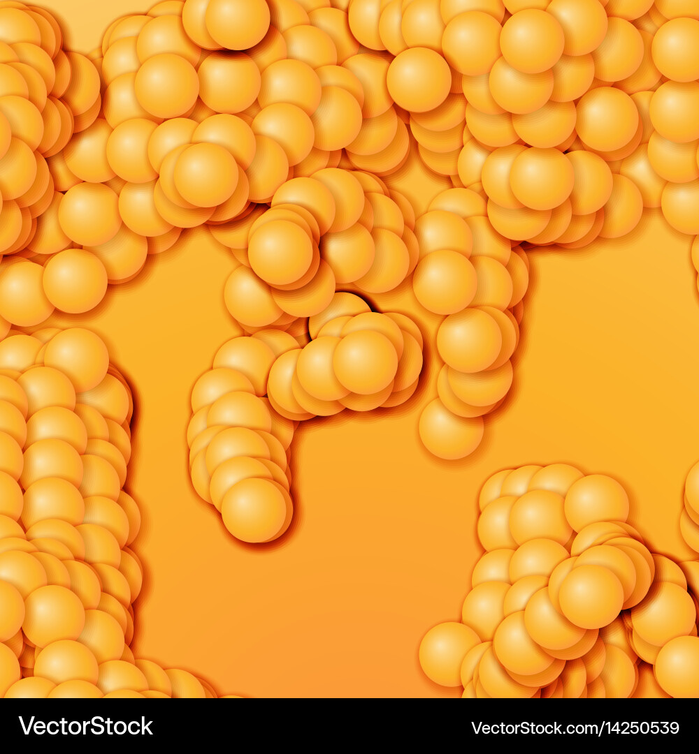 Array of spheres with soft shadows vector image