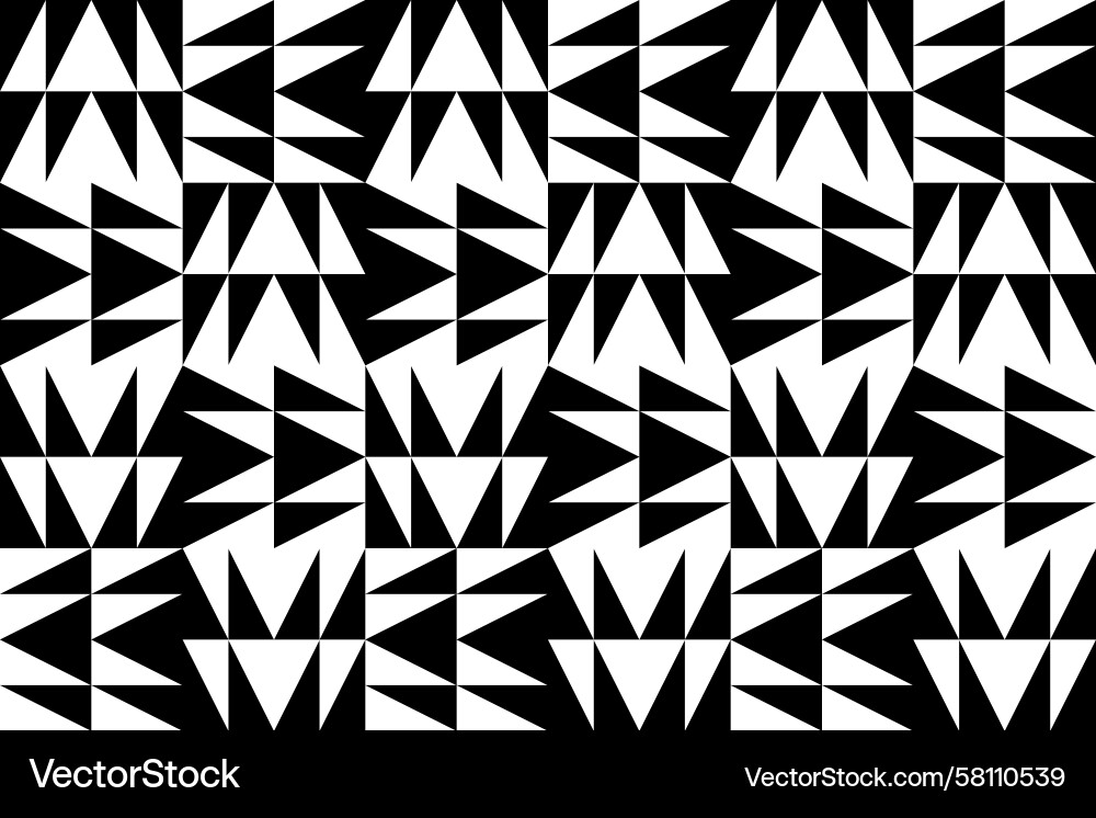 Black Triangle Pattern Background Vector Image