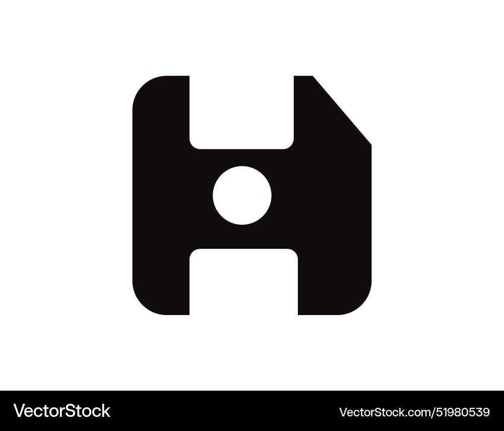 Floppy disk linear icon design Vector Image