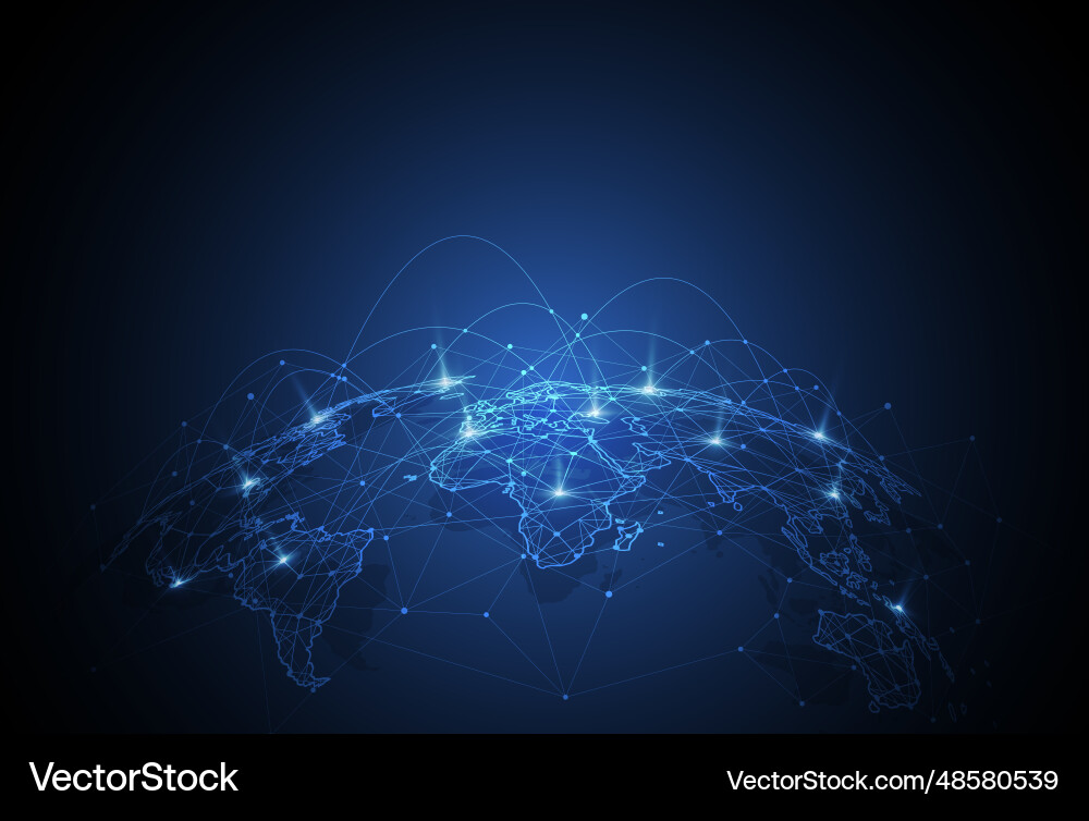 Global Network Connection vector image