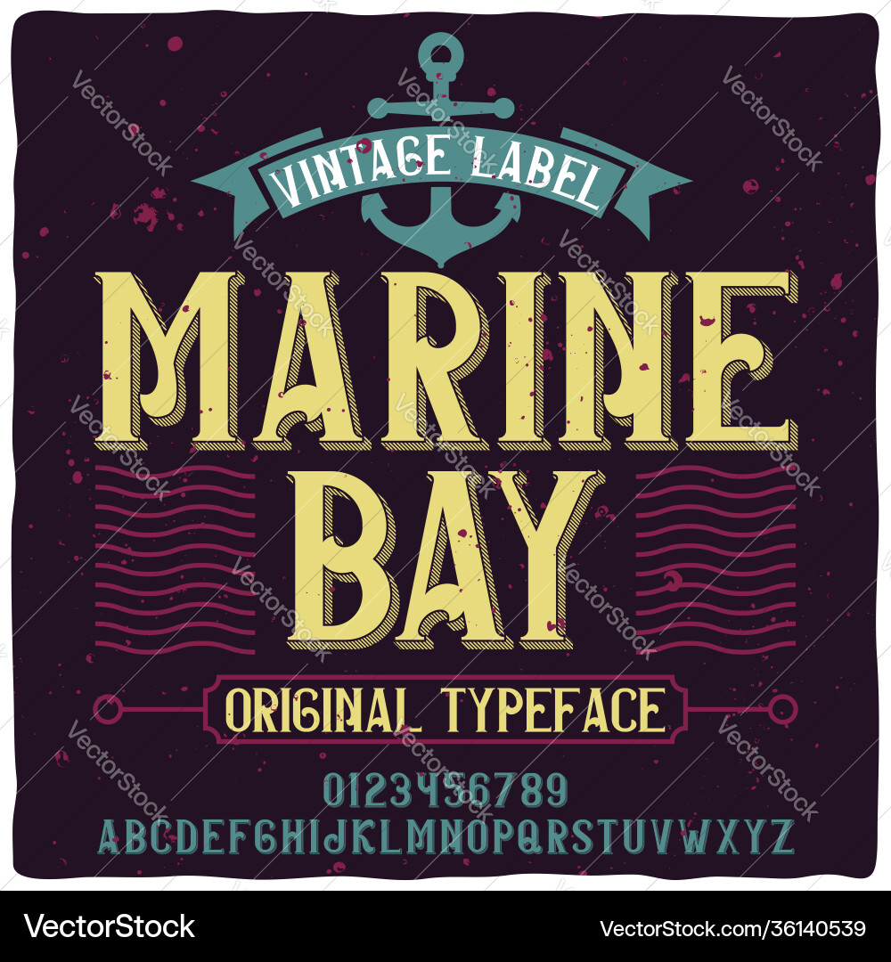 Good handcrafted font for any label design Good handcrafted font for any label design vector image