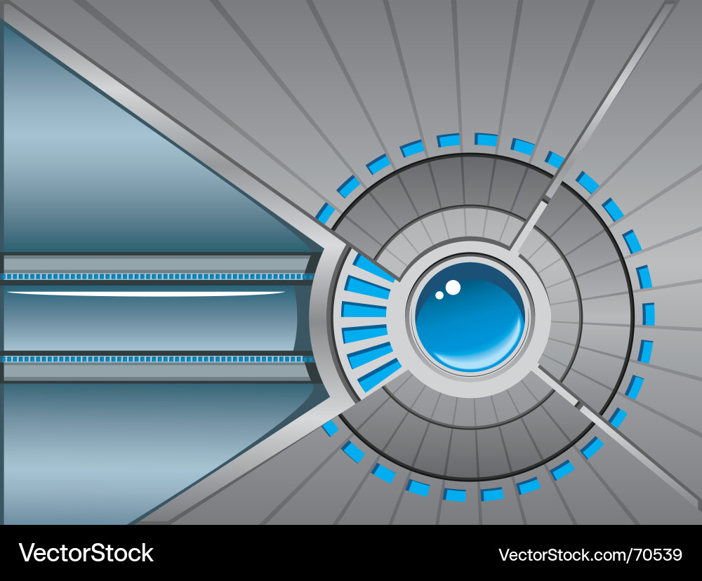 High Tech Cybernetic Interface Vector Image