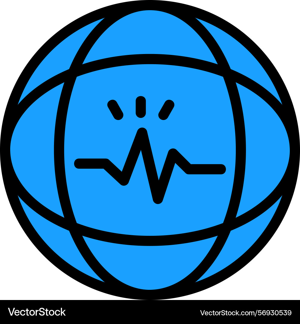 Swift spark line filled style icon design Vector Image