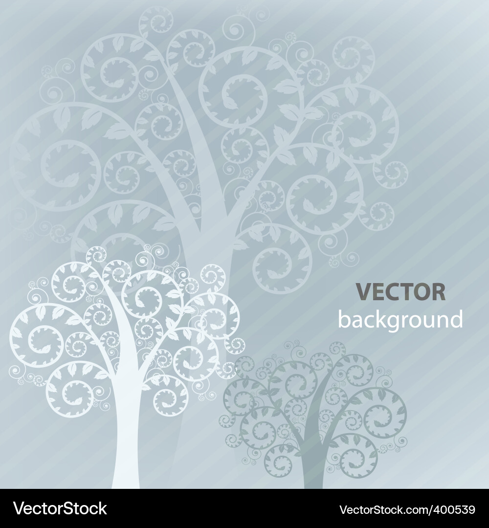 Tree background vector image