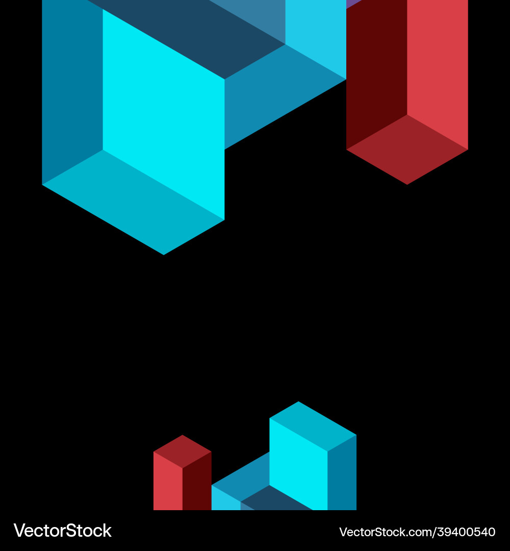 Abstract background 3d cubes cubic elements Abstract background 3d cubes cubic elements vector image