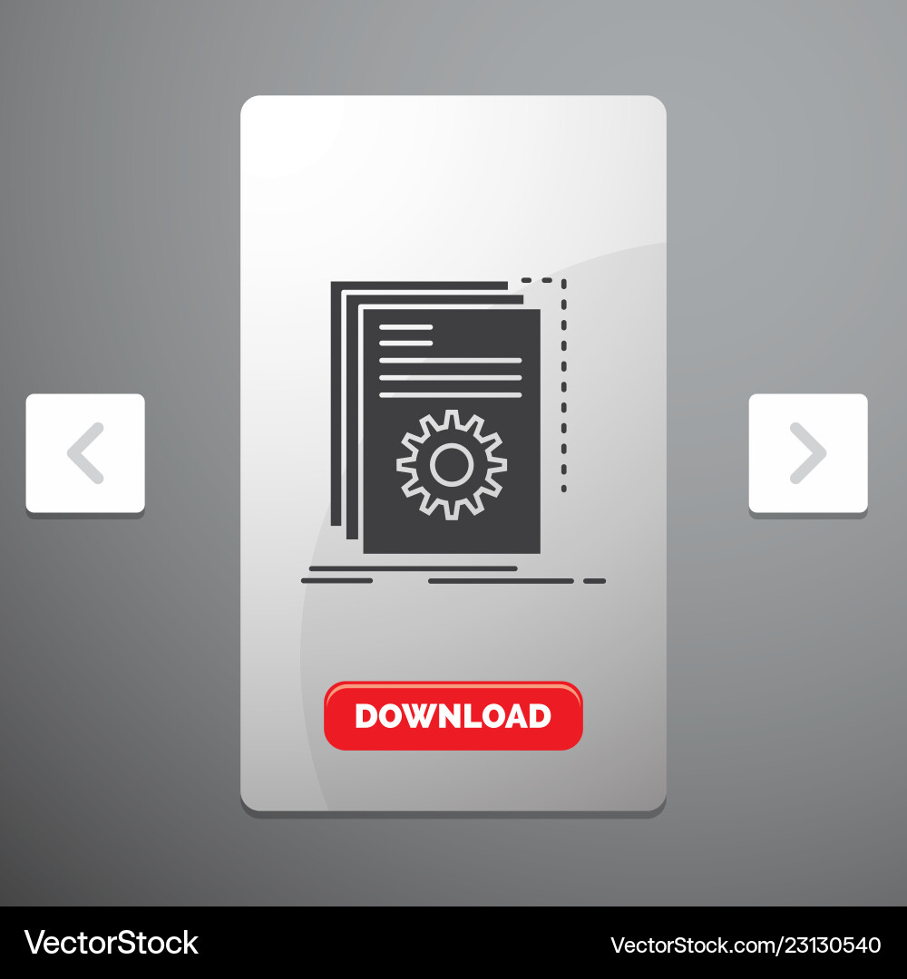 App build developer program script glyph icon vector image