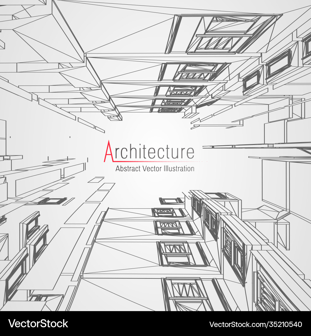 Architecture line background building Architecture line background building vector image