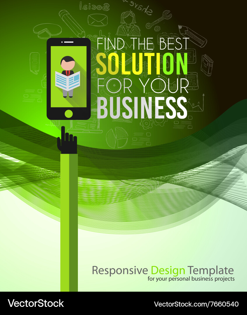 Clean infographic layout template for data vector image