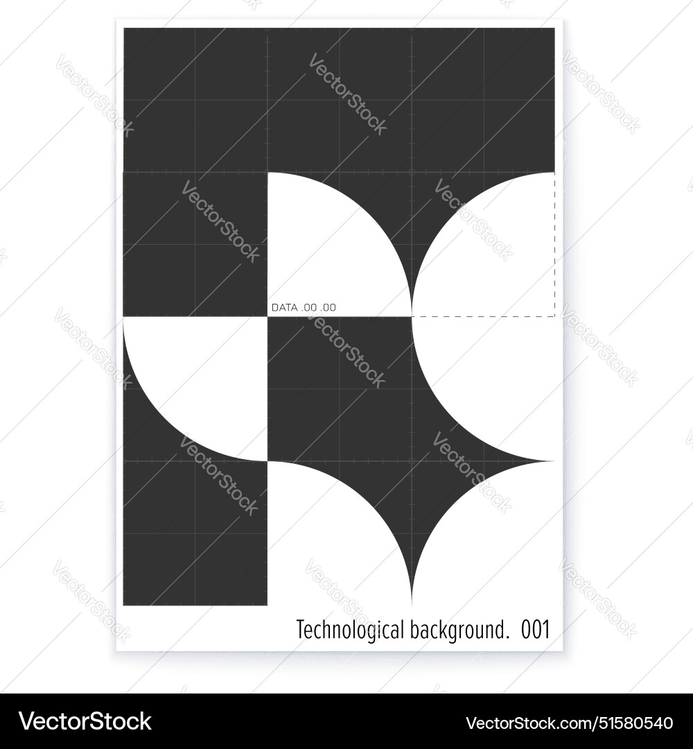 Concept of tech poster abstract geometric pattern Concept of tech poster abstract geometric pattern vector image